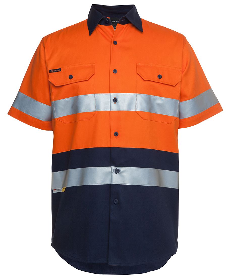 JB's Wear Hi Vis S/S (D+N) 190G Shirt 6HSS