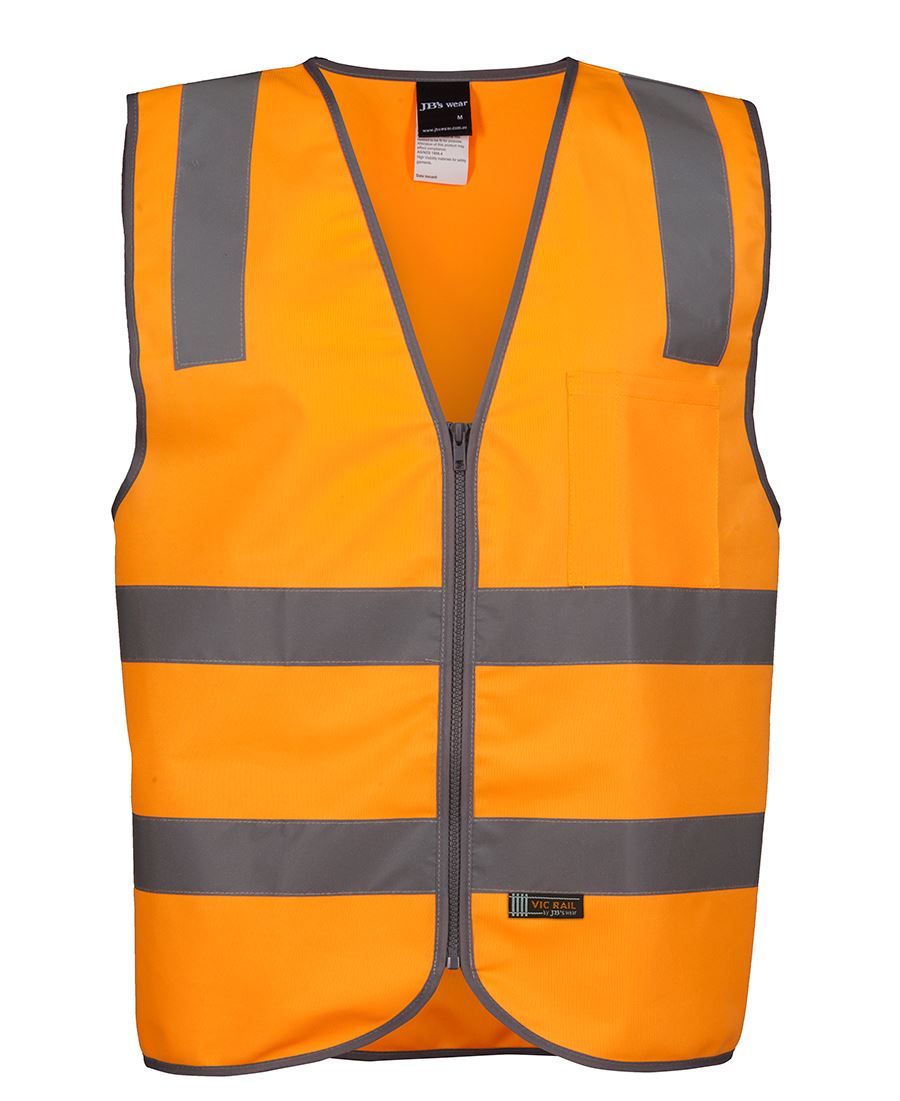 JB's Wear VIC RAIL (D+N) SAFETY VEST 6DVSV