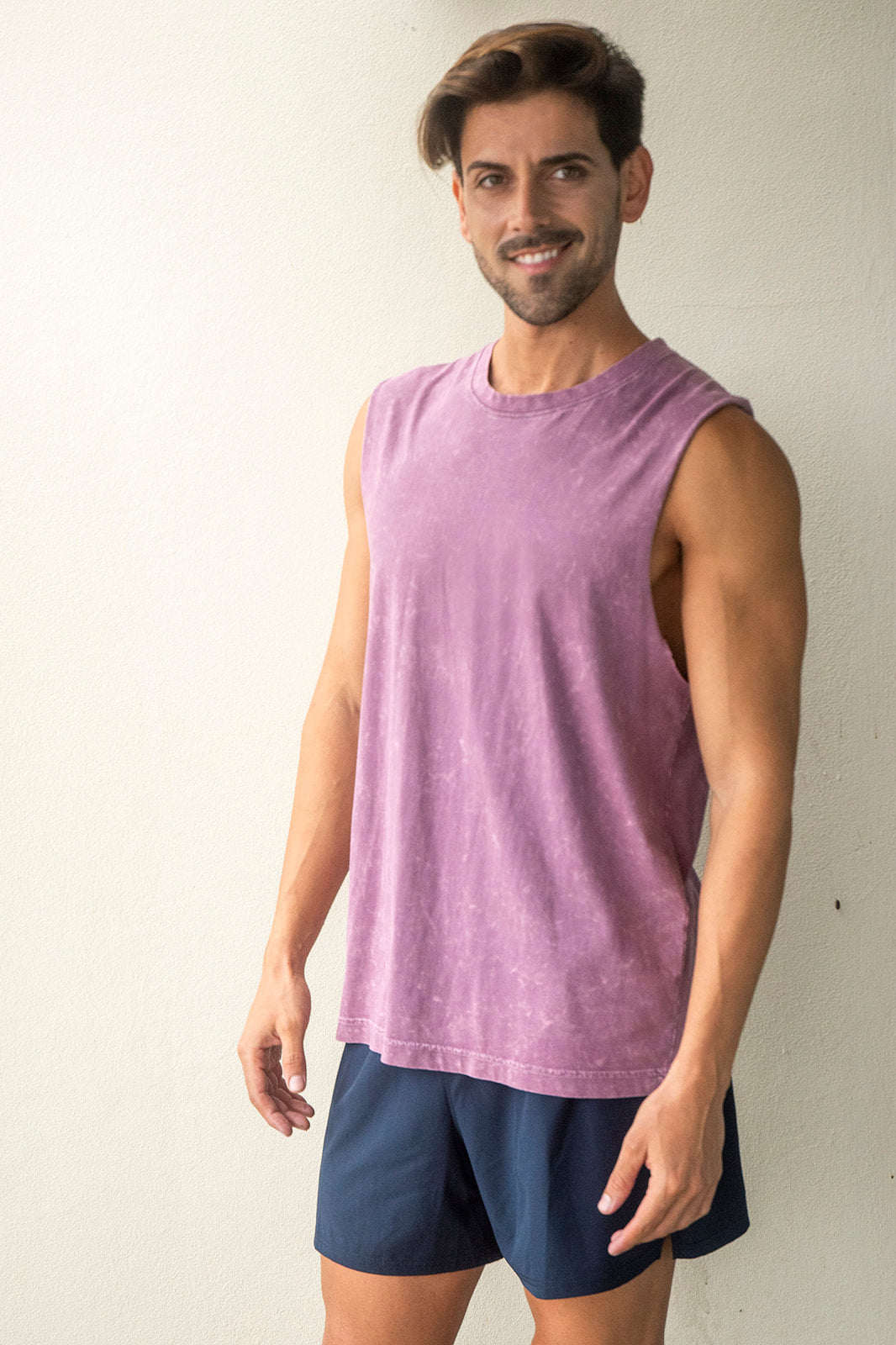 RAMO Men's Stone Wash Tanks T406MS