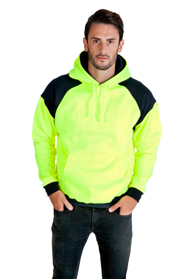 RAMO Men Shoulder Contrast Panel Hoodie F303HPW