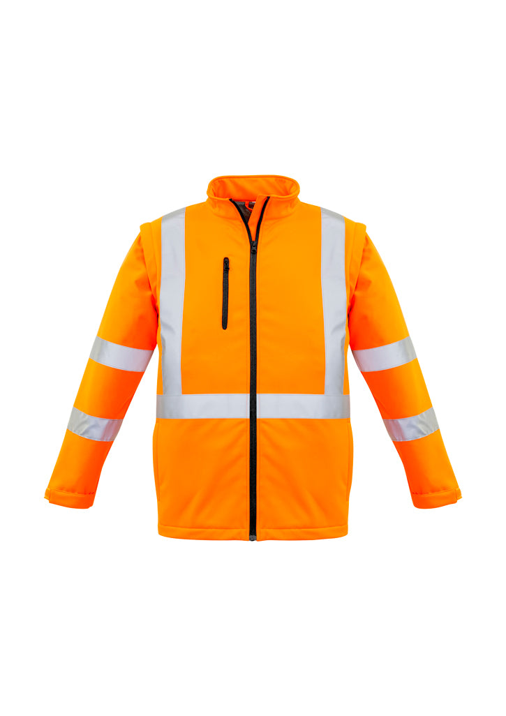 Syzmik Unisex Hi Vis 2 in 1 X Back Soft Shell Jacket ZJ680