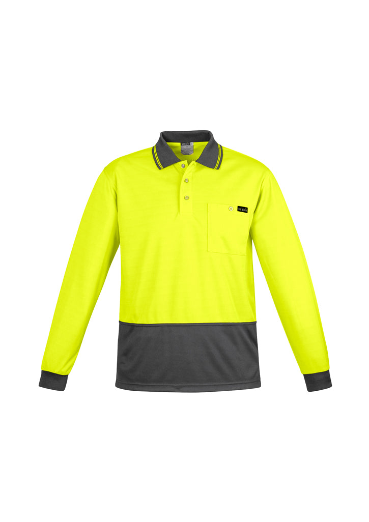 Syzmik Mens Comfort Back L/S Polo ZH410