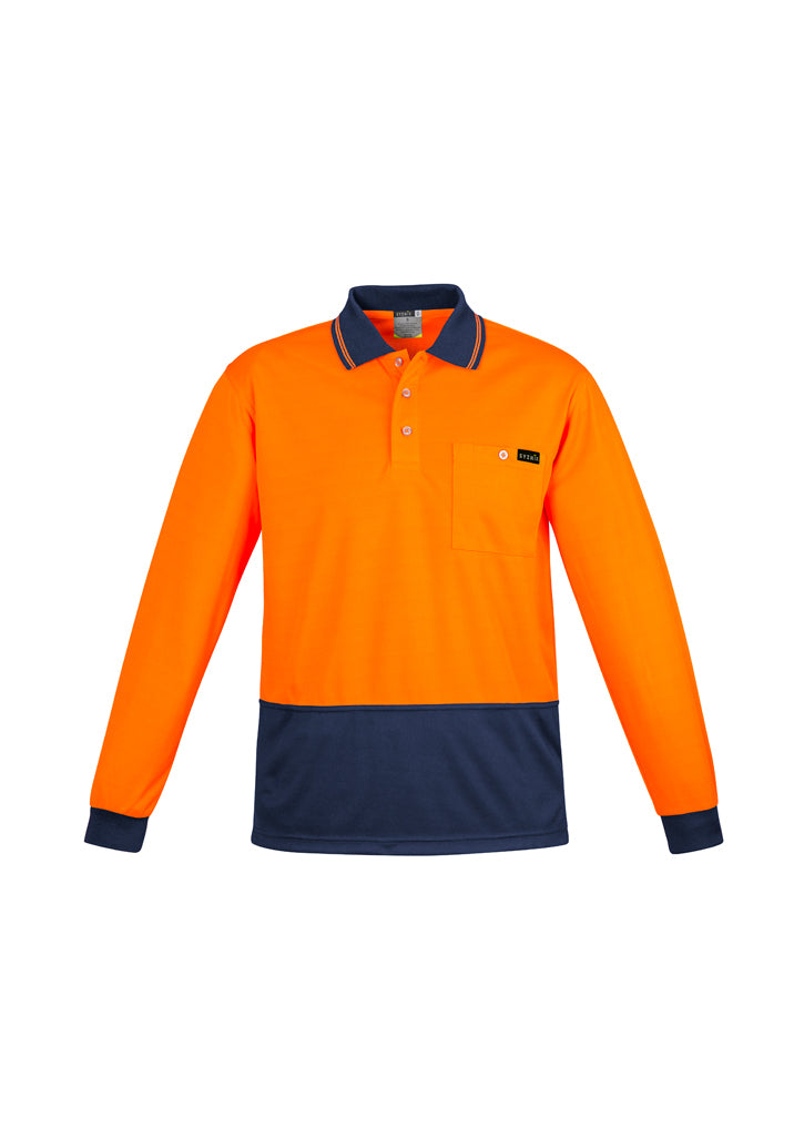 Syzmik Mens Comfort Back L/S Polo ZH410