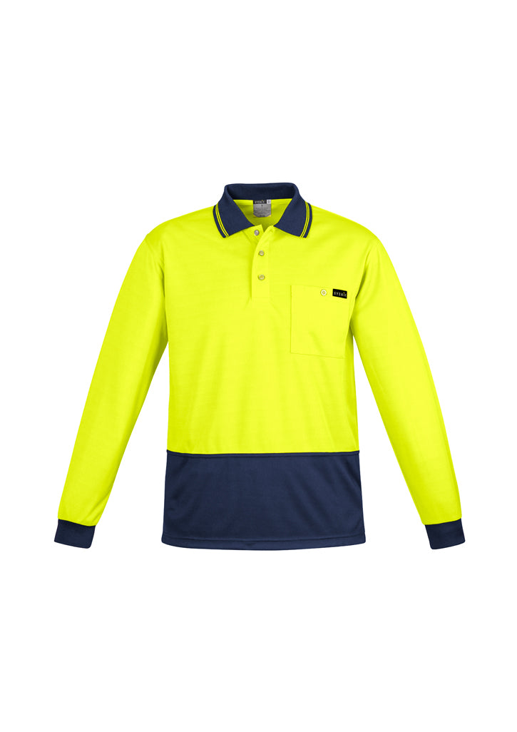 Syzmik Mens Comfort Back L/S Polo ZH410