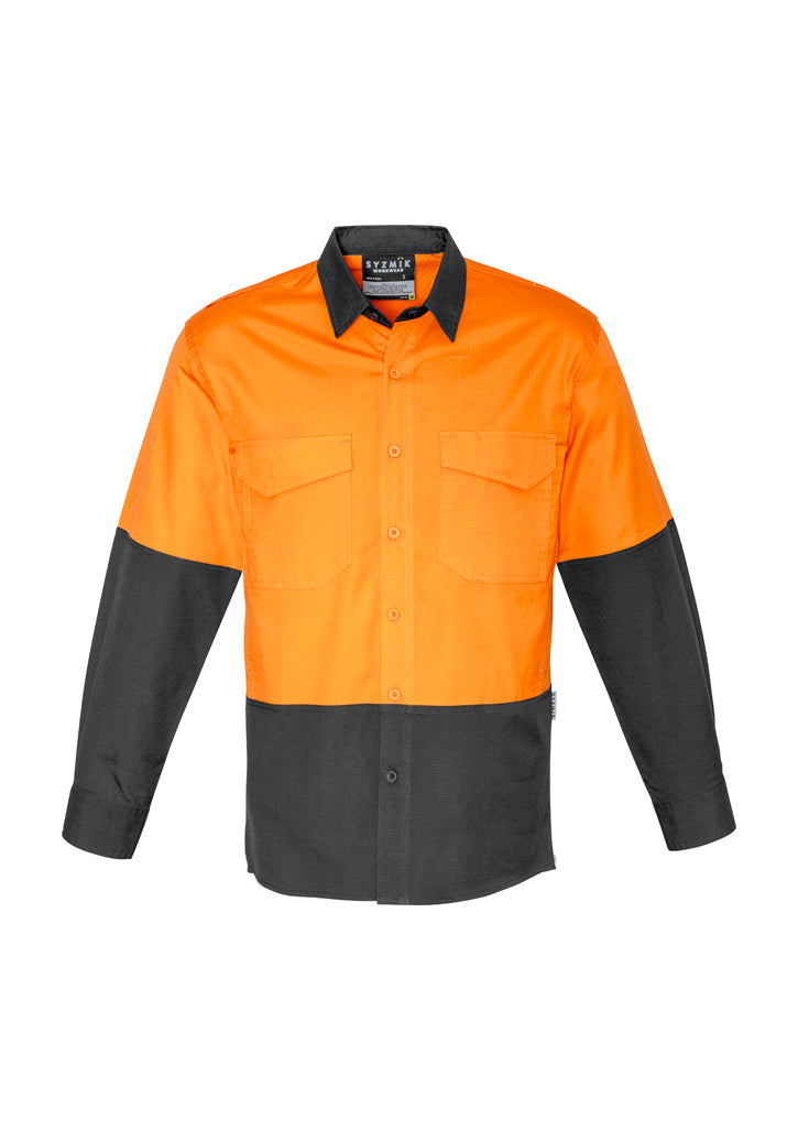 Syzmik Mens Rugged Cooling Hi Vis Spliced Shirt ZW128