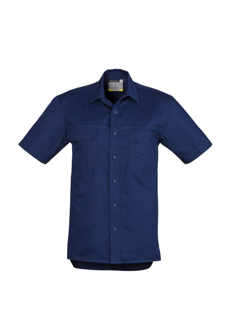 Syzmik Mens Light Weight Tradie S/S Shirt ZW120