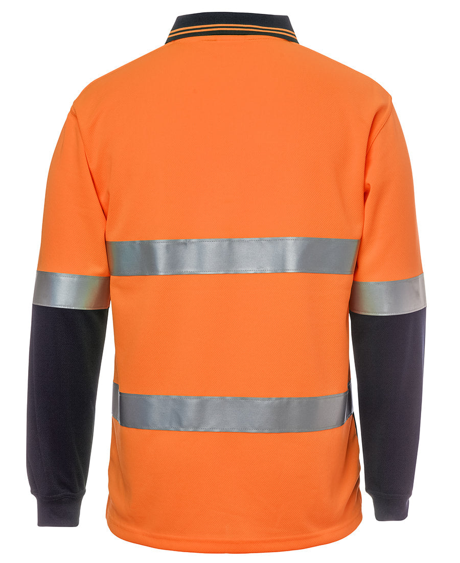 JB's Wear Hi Vis L/S (D+N) Traditional Polo 6HVSL