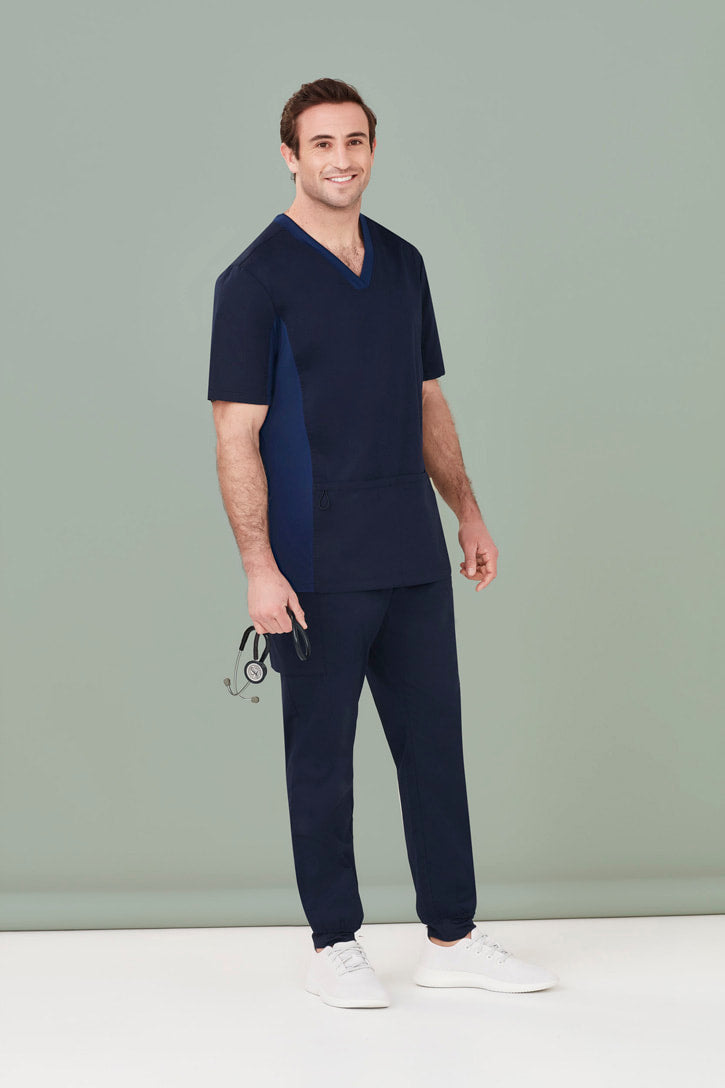 Biz Care Mens Riley Slim Leg Jogger Scrub Pant CSP042ML