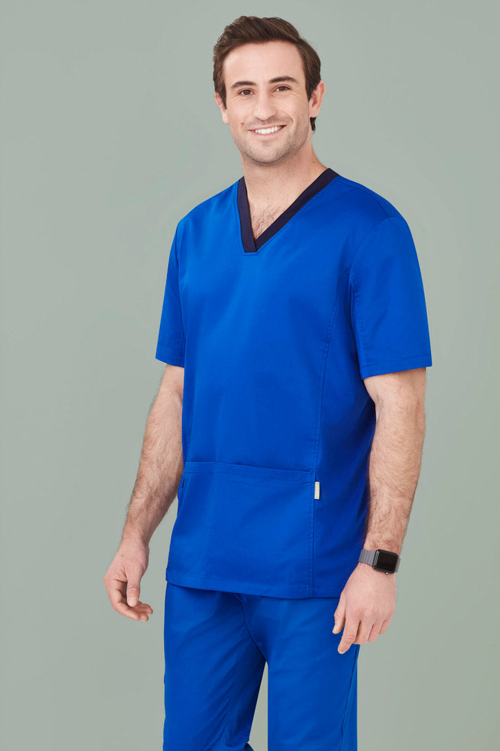 Biz Care Mens Riley V-Neck Scrub Top CST043MS