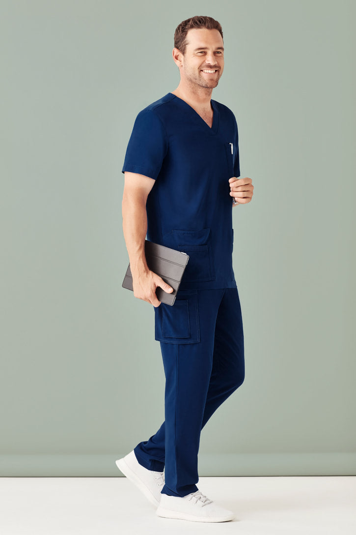Biz Care Mens Avery V-Neck Scrub Top CST945MS