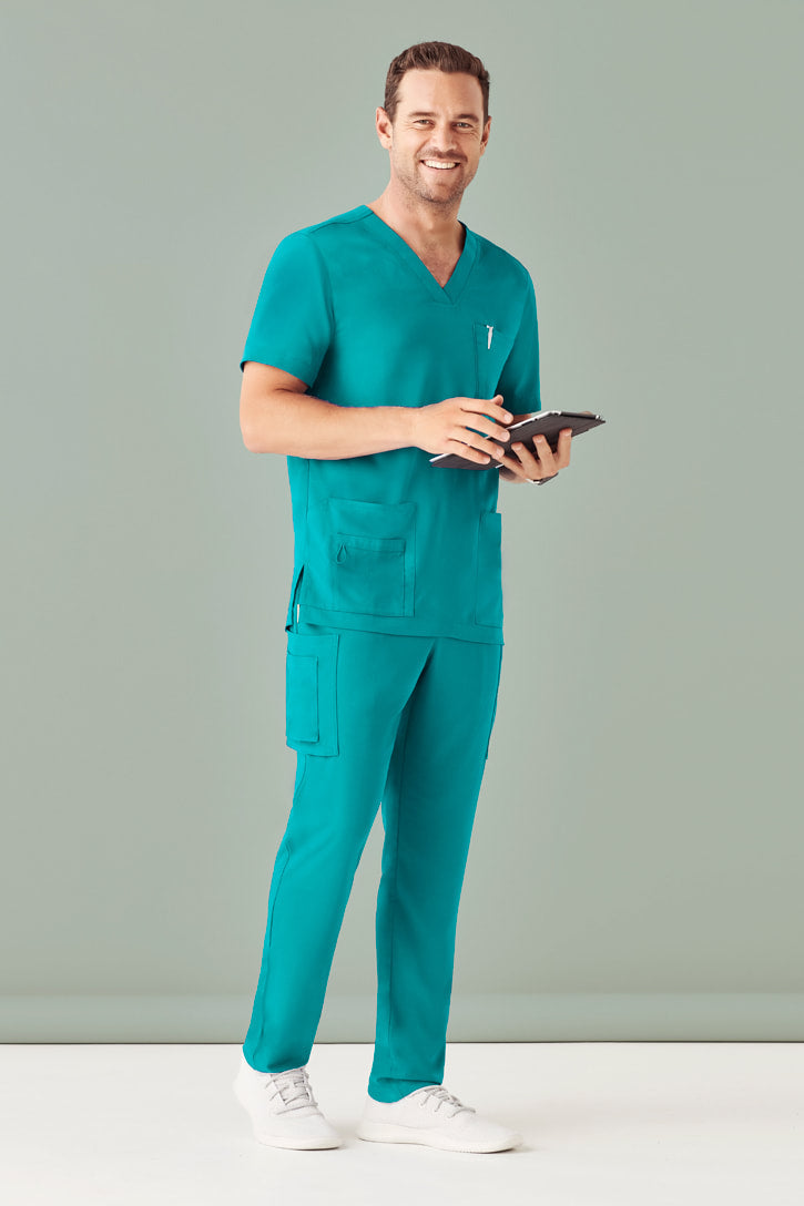 Biz Care Mens Avery V-Neck Scrub Top CST945MS