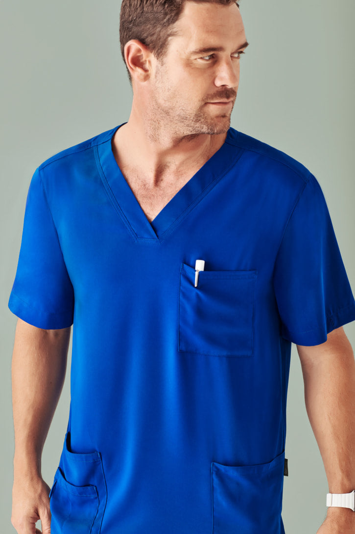 Biz Care Mens Avery V-Neck Scrub Top CST945MS