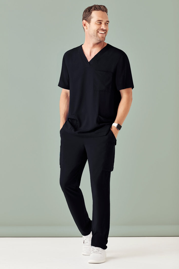 Biz Care Mens Avery V-Neck Scrub Top CST945MS