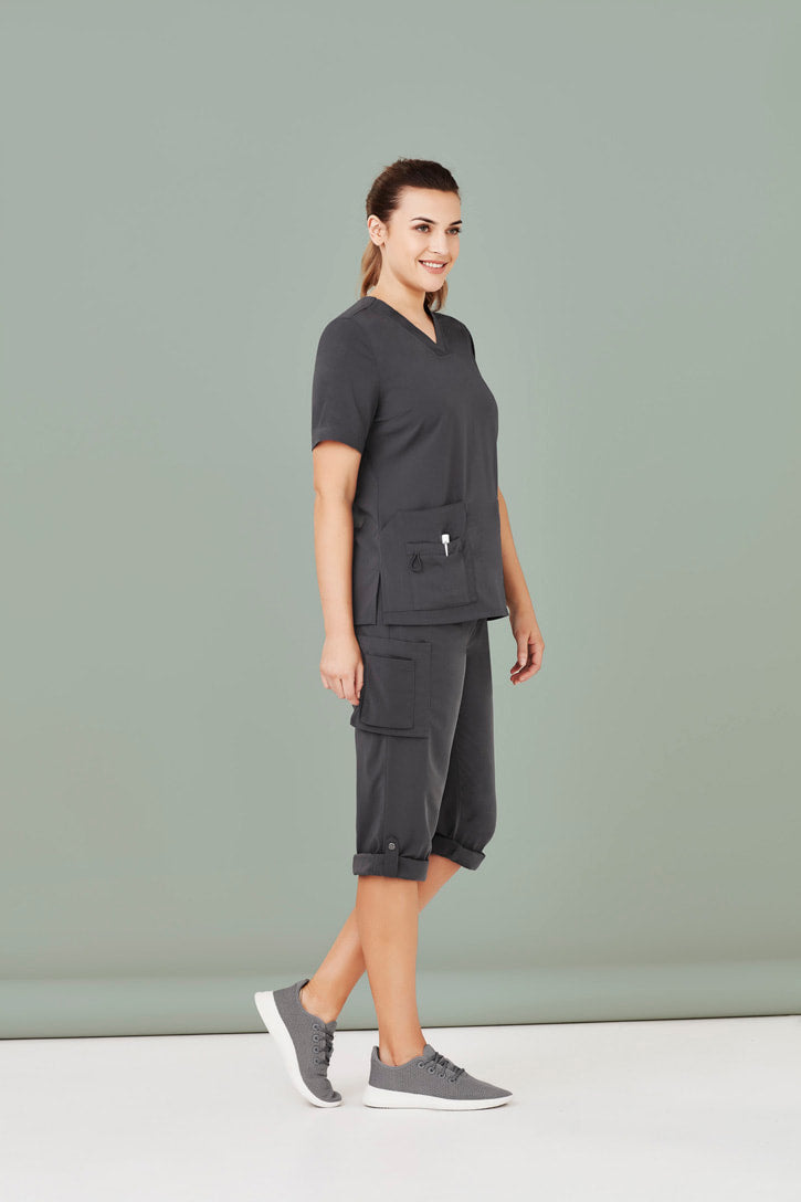 Biz Care Women's Avery Multi-Pocket Straight Leg Pant CSP944LL