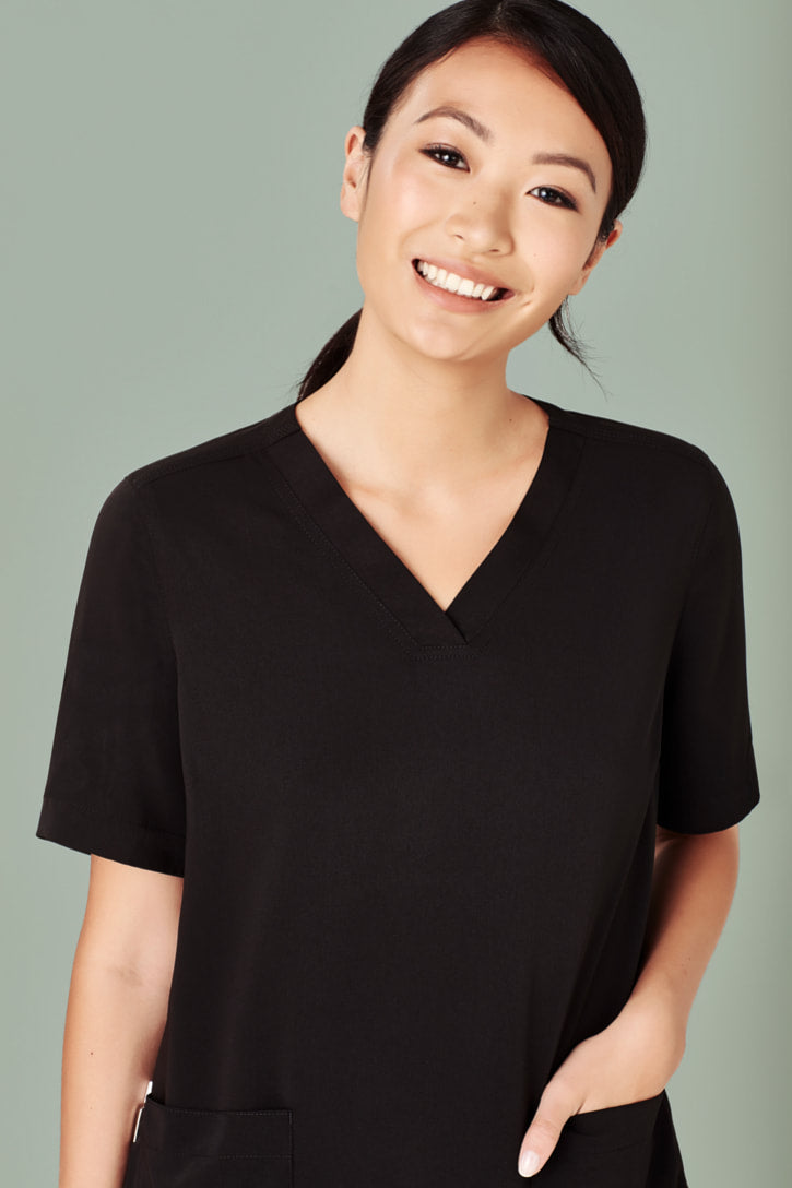 Biz Care WOMENS AVERY EASY FIT V-NECK SCRUB TOP CST941LS