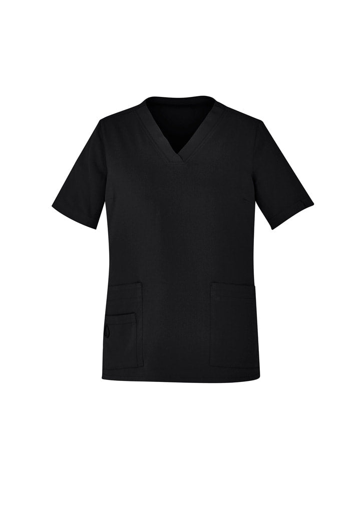 Biz Care WOMENS AVERY EASY FIT V-NECK SCRUB TOP CST941LS