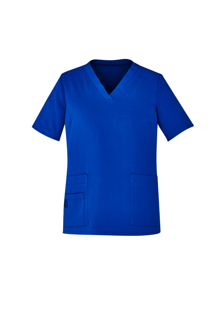 Biz Care WOMENS AVERY EASY FIT V-NECK SCRUB TOP CST941LS