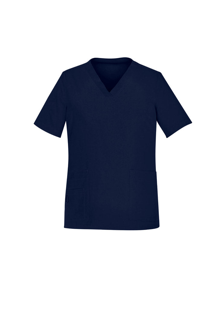 Biz Care WOMENS AVERY EASY FIT V-NECK SCRUB TOP CST941LS