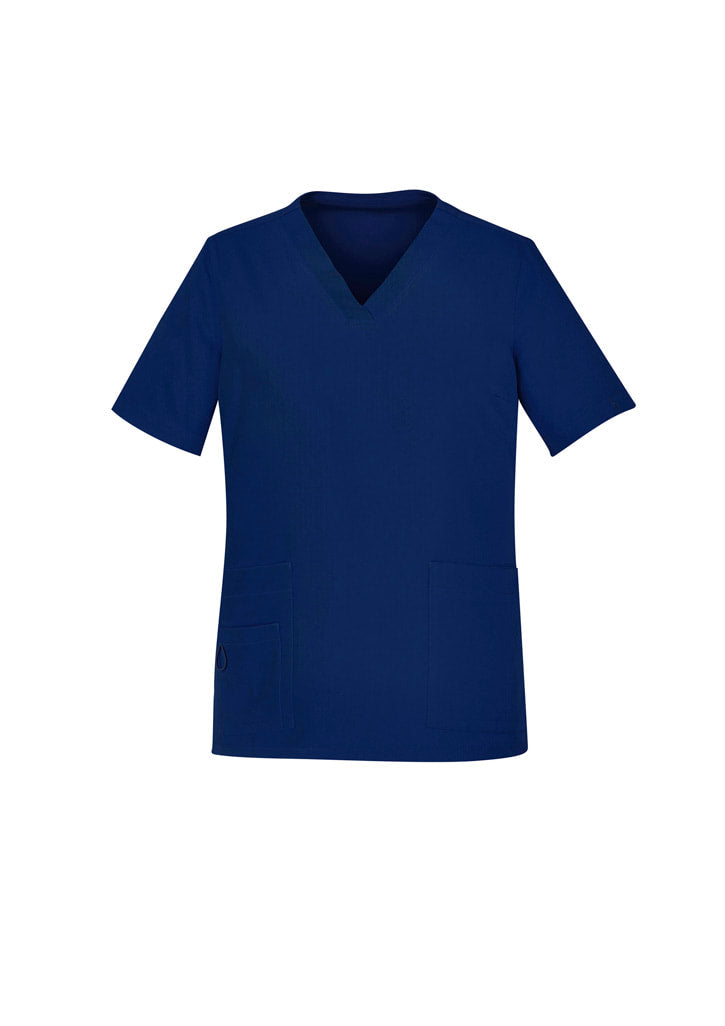 Biz Care WOMENS AVERY EASY FIT V-NECK SCRUB TOP CST941LS