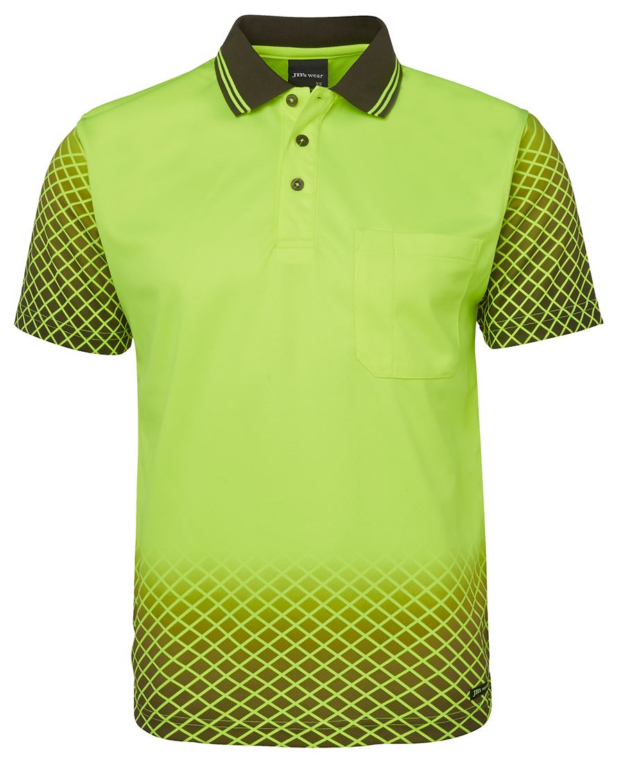 JB's Wear Hi Vis Net Sub Polo 6HVNS