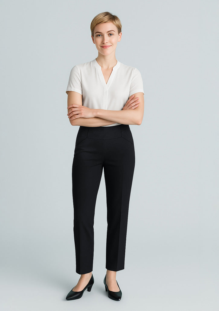 10121 Womens Cool Stretch Bandless Slim Leg Pant
