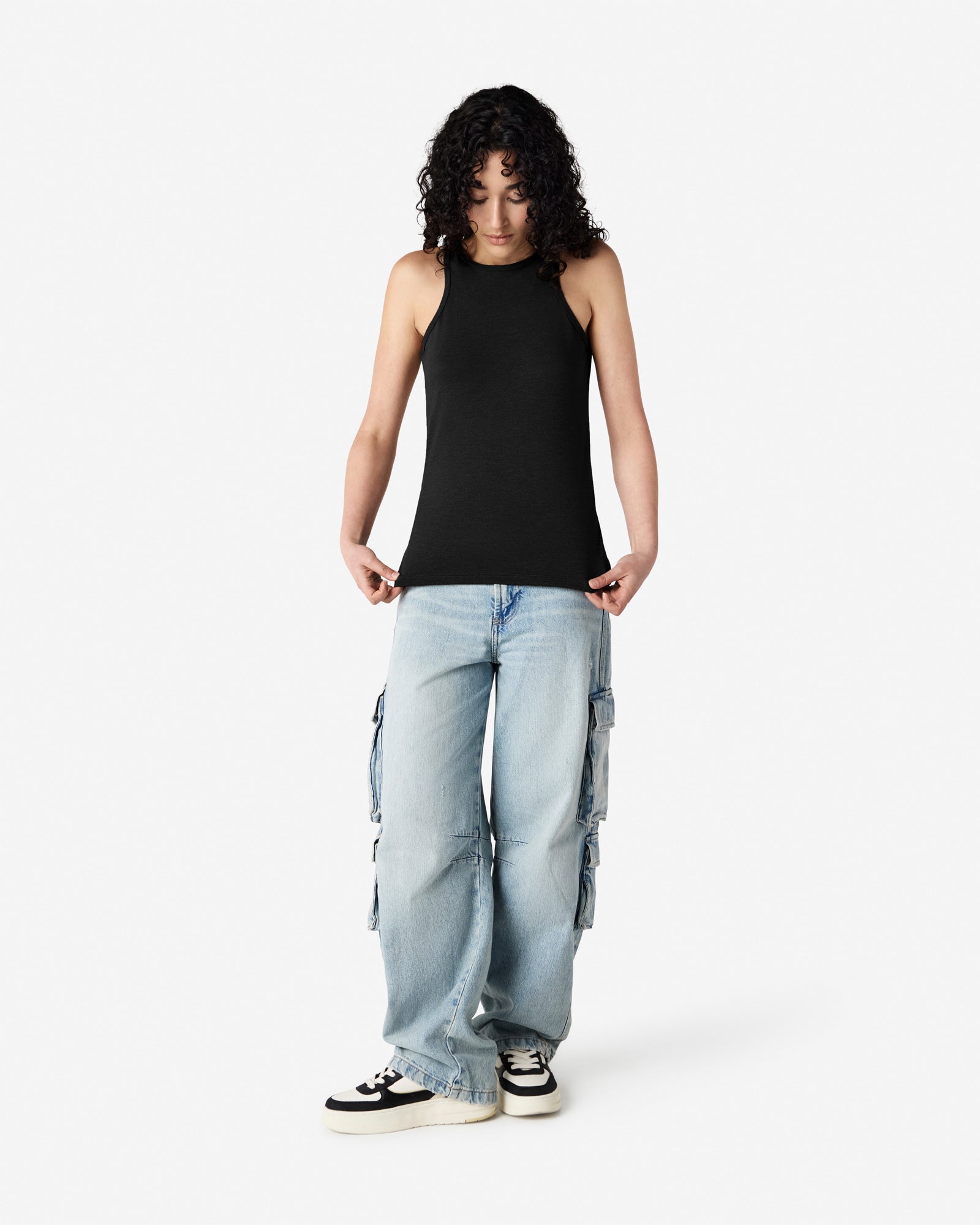 101CVC American Apparel CVC Womens Racerneck Tank
