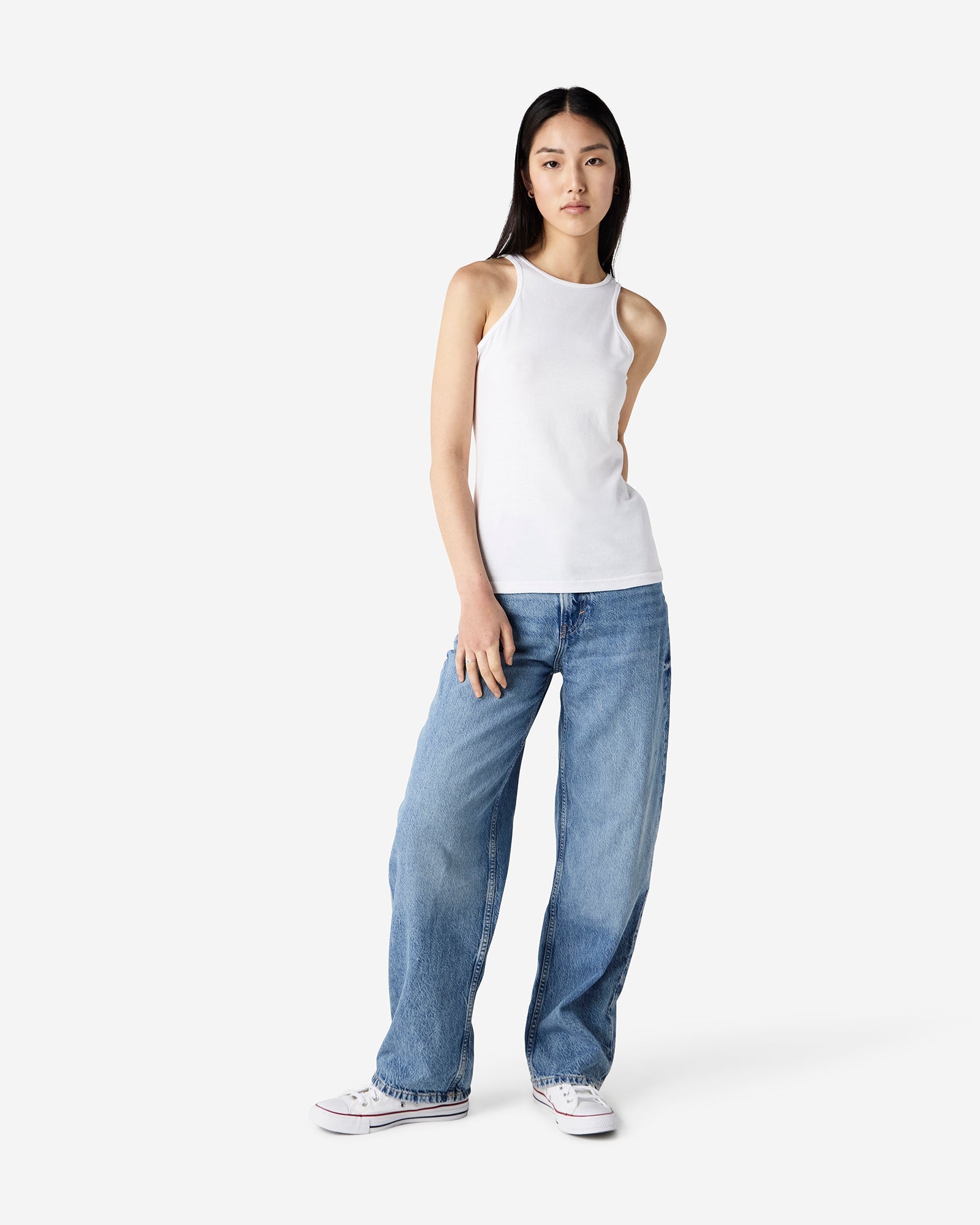 101CVC American Apparel CVC Womens Racerneck Tank