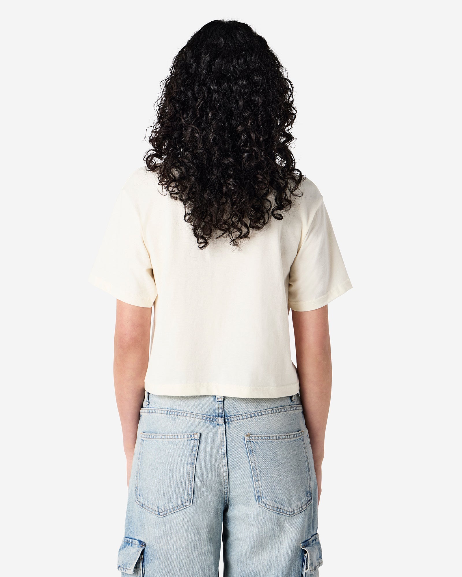 102 American Apparel Women's Fine Jersey Boxy T-Shirt