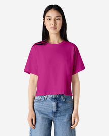 102 American Apparel Women's Fine Jersey Boxy T-Shirt