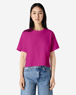 102 American Apparel Women's Fine Jersey Boxy T-Shirt