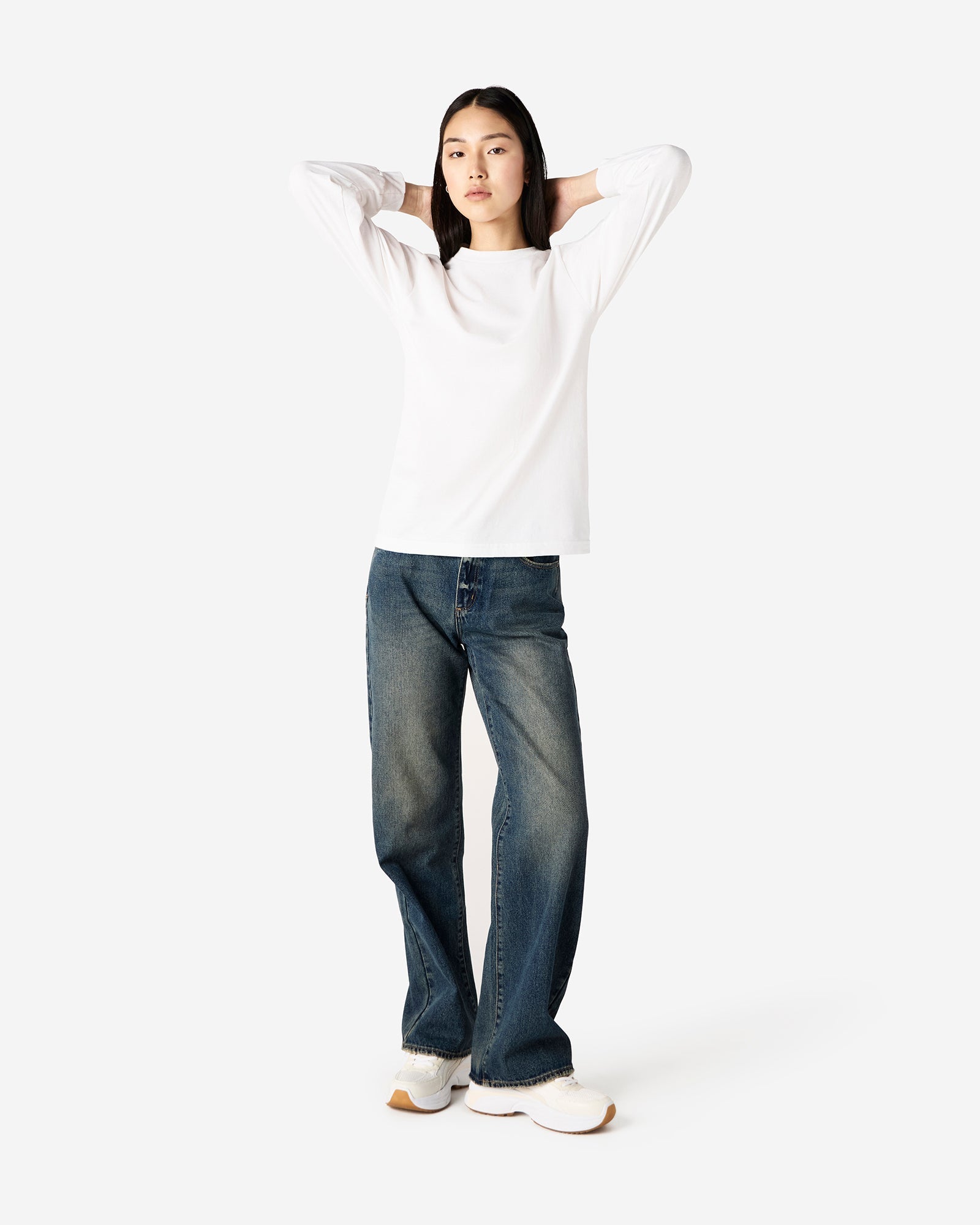 1304 American Apparel Heavyweight Cotton Unisex Long Sleeve T-Shirt