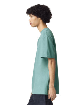 1PQ American Apparel Unisex Pique Mockneck T-shirt
