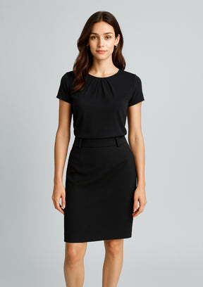 20115 Womens Cool Stretch Multi-Pleat Skirt