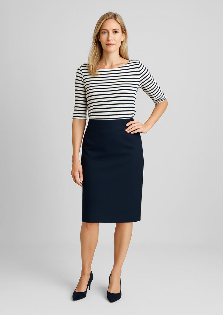 24011 Womens Comfort Wool Stretch Relaxed Fit Lined Skirt