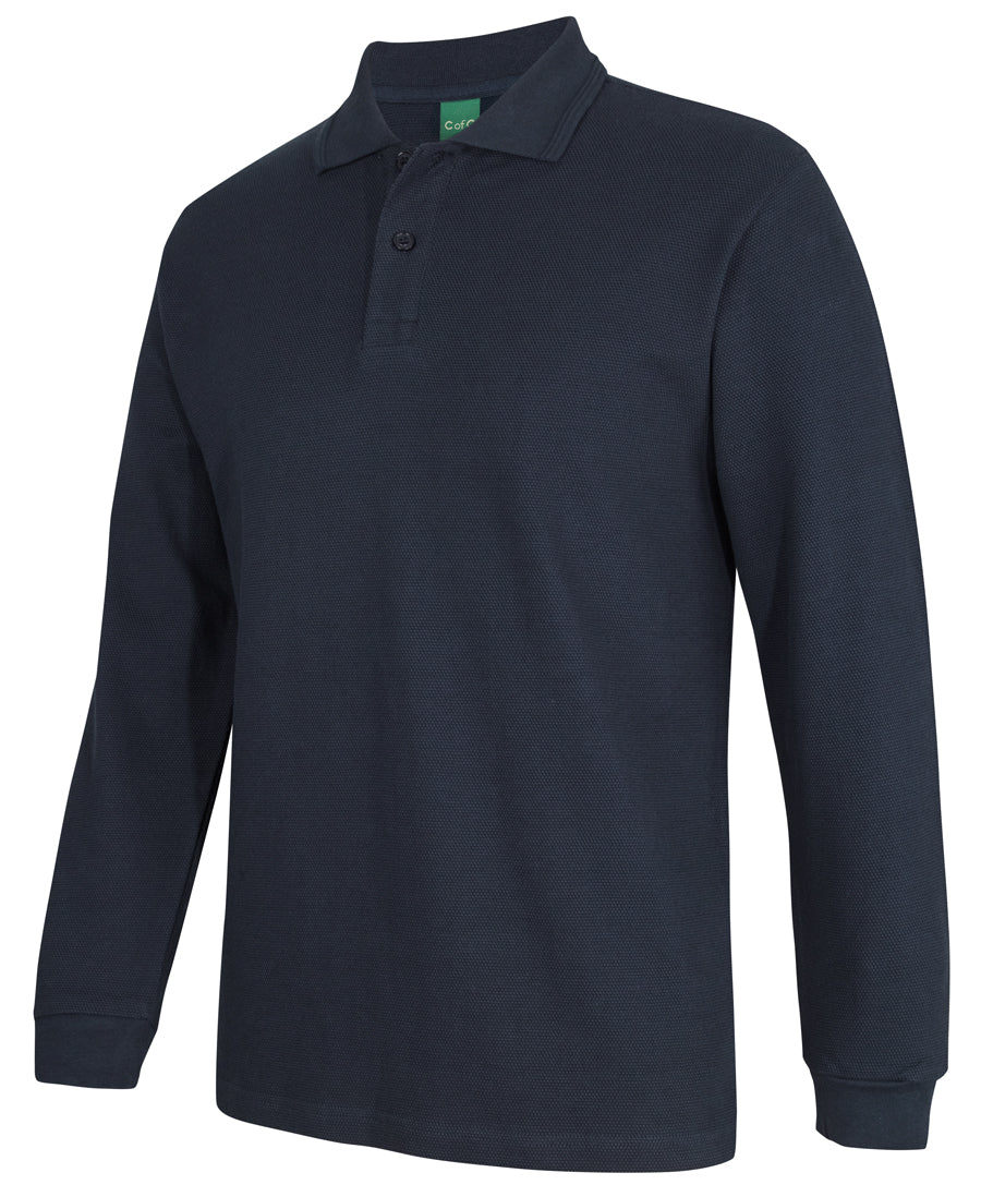 C of C 320g L/S Popcorn Cotton Polo 2PCL