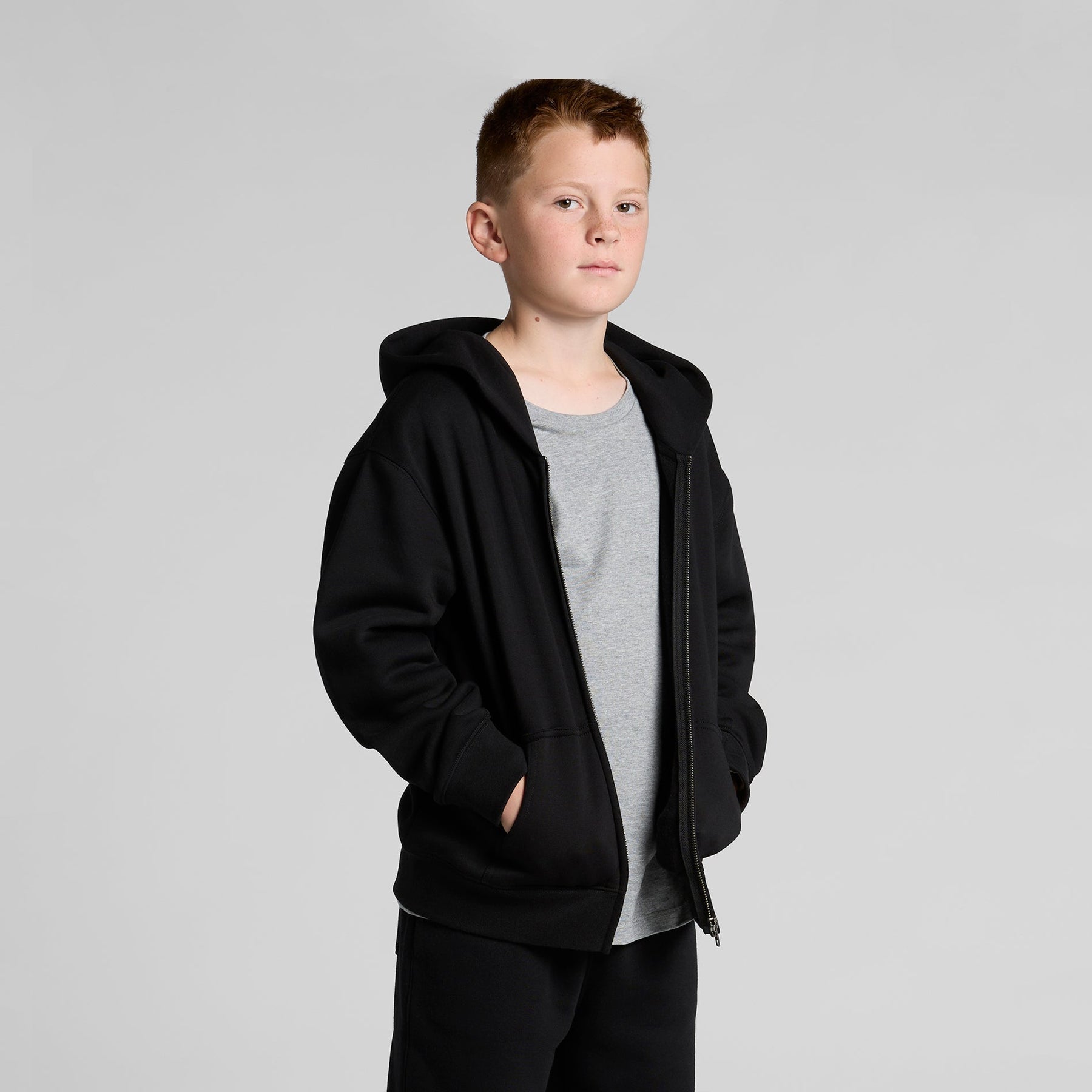 3039 YOUTH RELAX ZIP HOOD