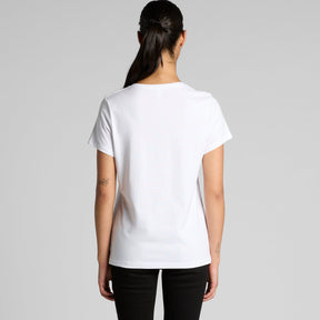 4023 WOS MAPLE V NECK TEE