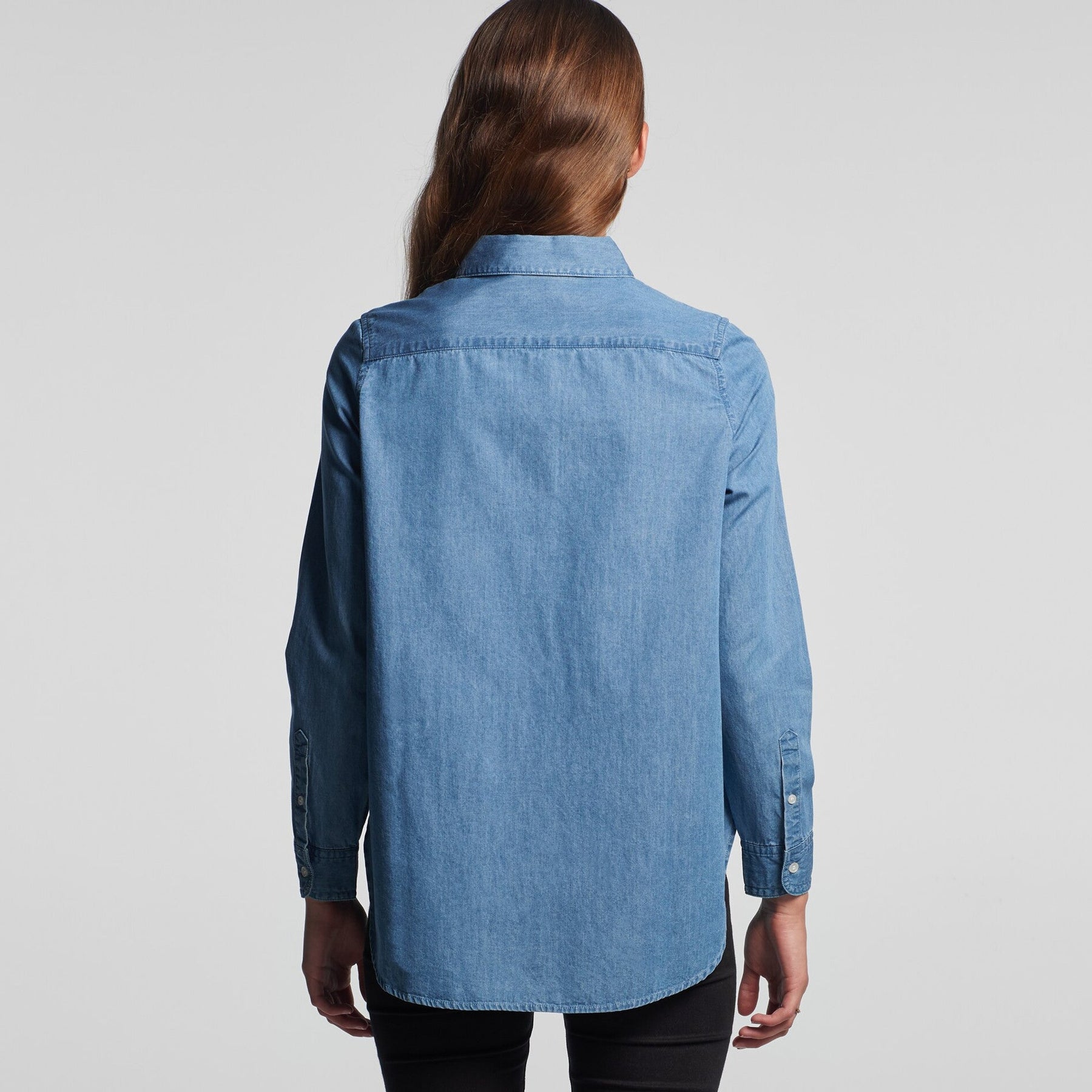 LADIES BLUE DENIM SHIRT - 4042