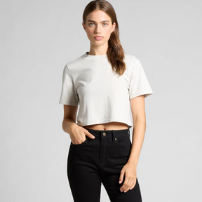 4089 WOS HEAVY FADED CROP TEE