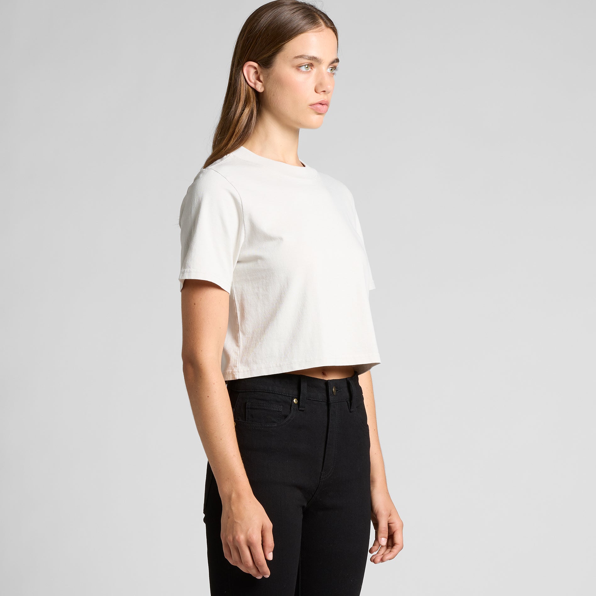 4089 WOS HEAVY FADED CROP TEE