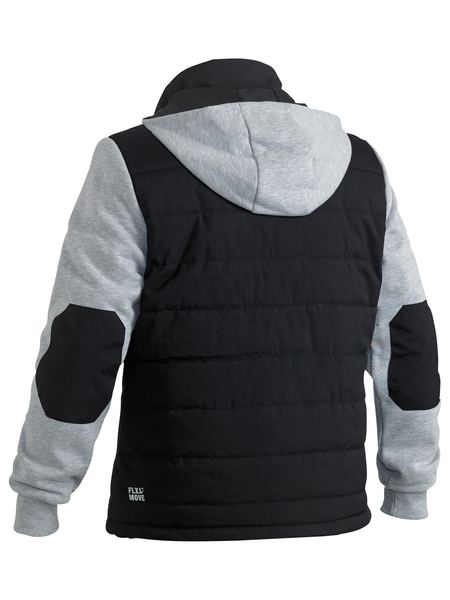 Bisley Flex & Move™ Contrast Puffer Fleece Hooded Jacket - BJ6944