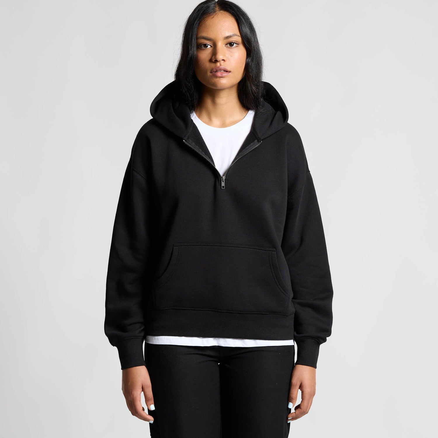 4164 WOS RELAX HALF ZIP HOOD