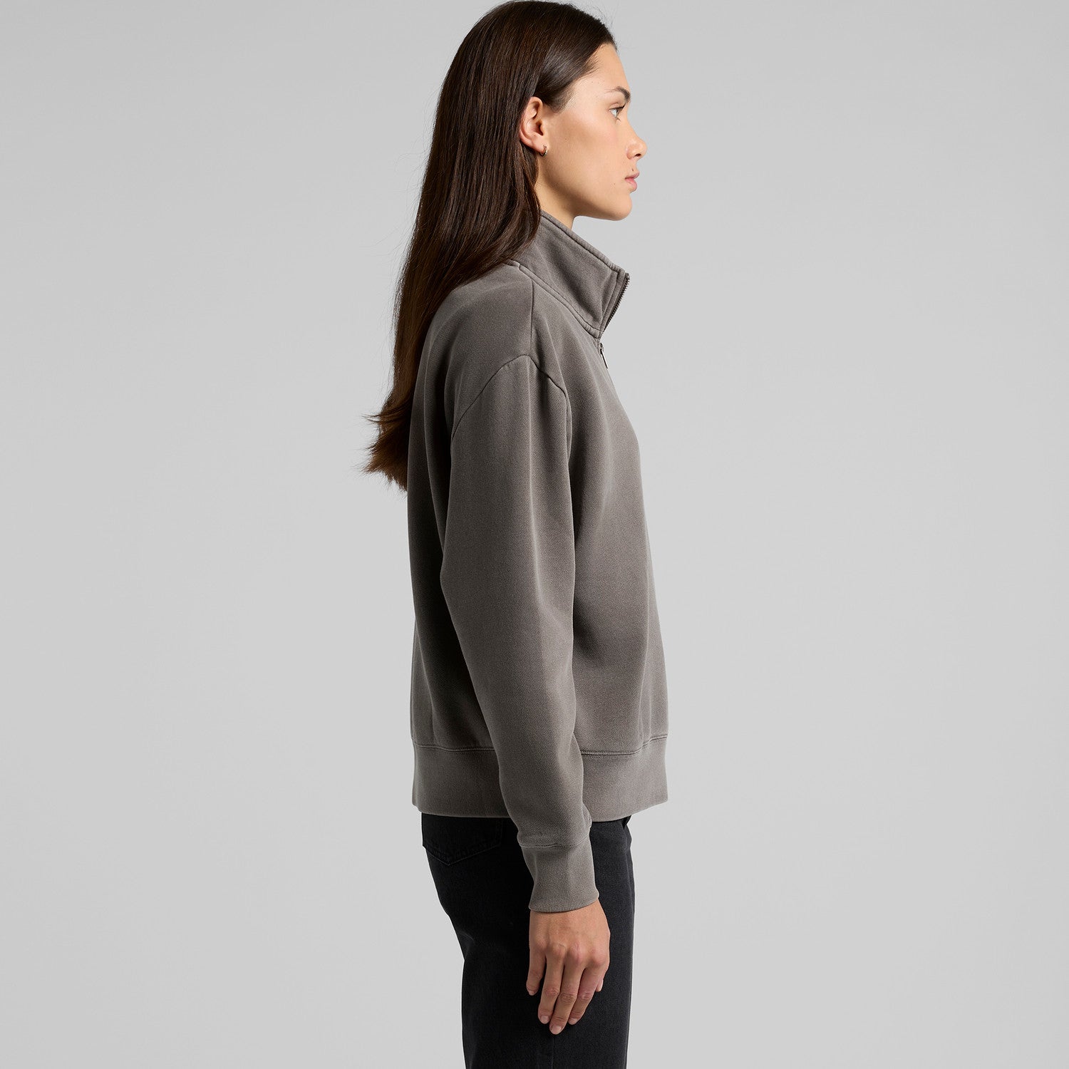 4167 WOS RELAX FADED HALF ZIP
