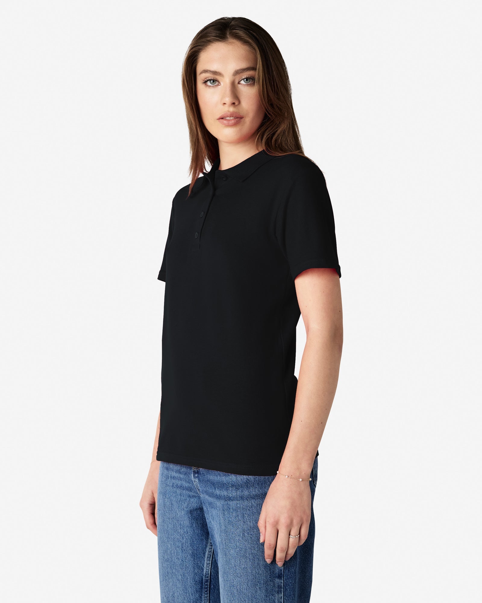 64800L Gildan Softstyle Ladies' Double Pique Polo