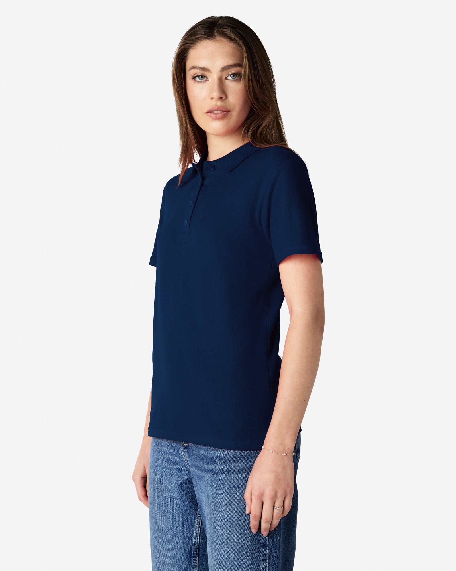 64800L Gildan Softstyle Ladies' Double Pique Polo