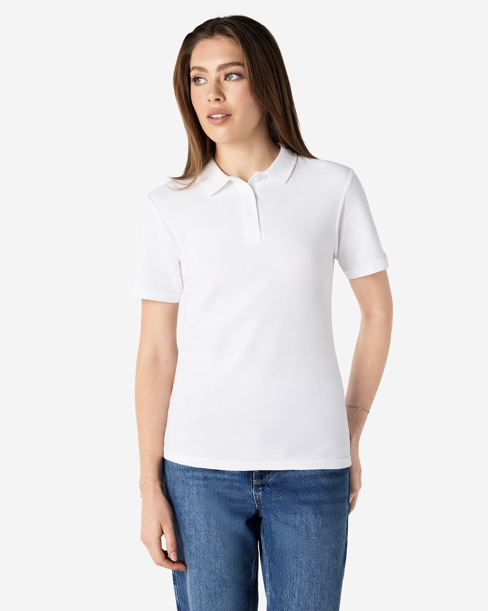 64800L Gildan Softstyle Ladies' Double Pique Polo