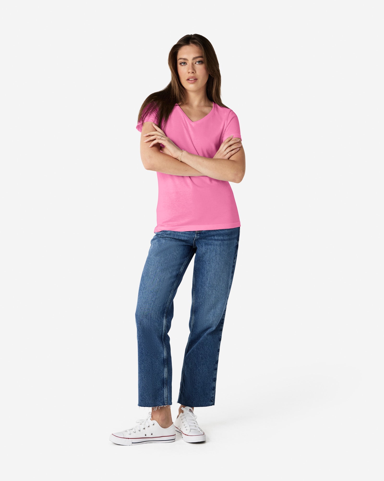 64V00L Gildan Softstyle Ladies' V-Neck T-Shirt