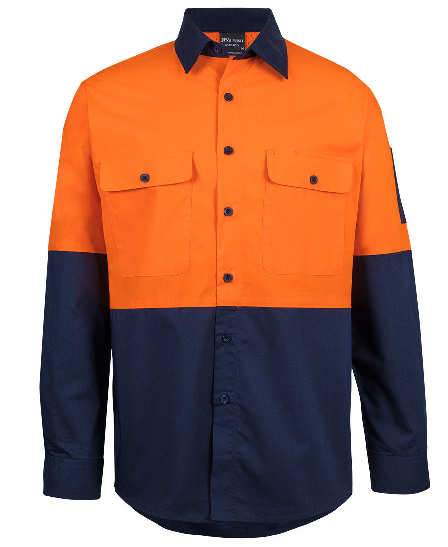 JB's Hi VIs Class F Ripstop L/S Work Shirt 6HRFL