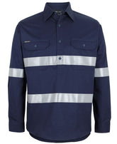 JB's Close Front L/S 150g Work Shirt Reflective Tape 6HWCT