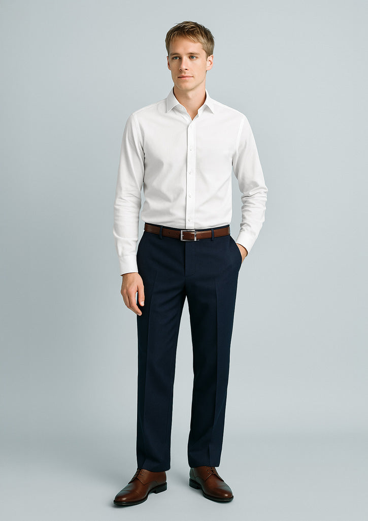 70112S Mens Cool Stretch Flat Front Pant (Stout)